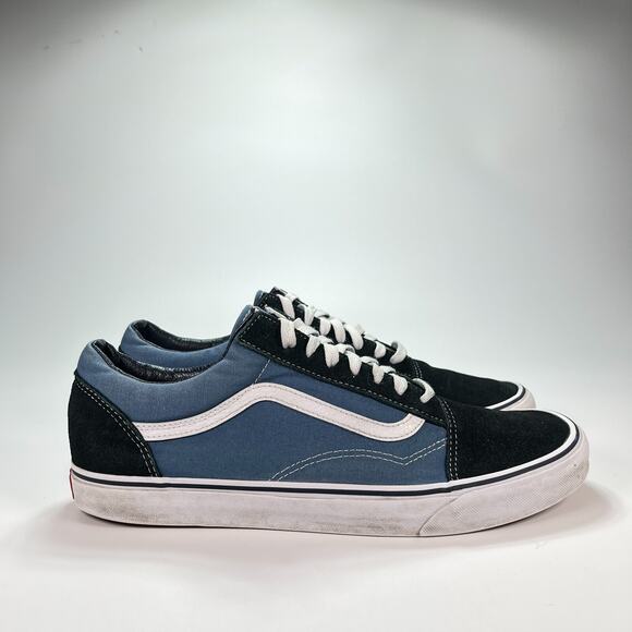 Vans Other - Vans Off The Wall Old Skool Slate Blue Athletic Skate Shoes Men's Size 13
